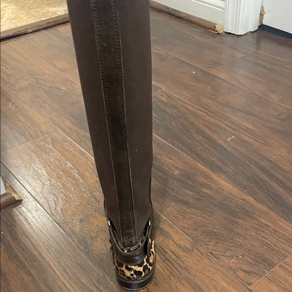 Stuart Weitzman Black Textured Knee-High Boots - Picture 4 of 4